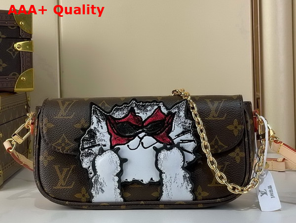 Louis Vuitton Wallet On Chain Ivy Monogram Pay Tribute to Her Love of Cats M15148 Replica