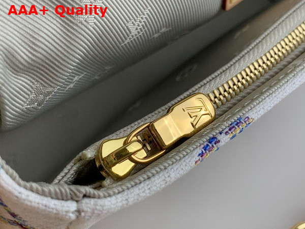 Louis Vuitton Wallet On Chain Ivy Multicolor White Monogram Jacquard Fabric M83499 Replica