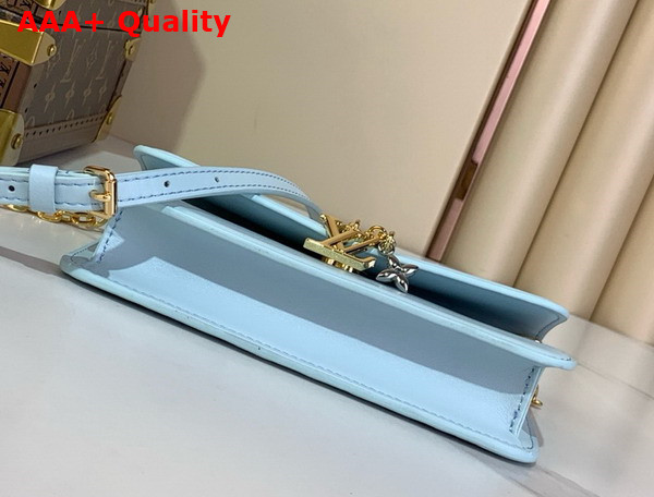 Louis Vuitton Wallet On Chain LV Bloom Azure Blue Calfskin Leather M14547 Replica