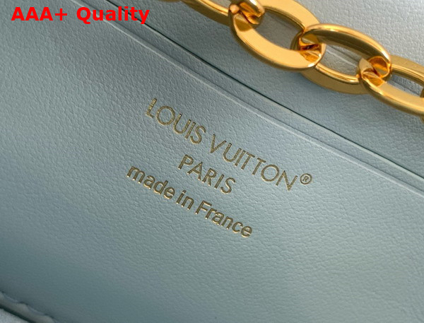 Louis Vuitton Wallet On Chain LV Bloom Azure Blue Calfskin Leather M14547 Replica