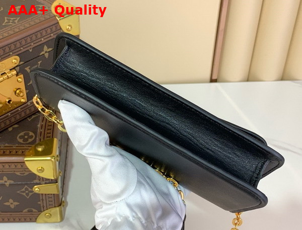 Louis Vuitton Wallet On Chain LV Bloom Black Calfskin Leather M14564 Replica