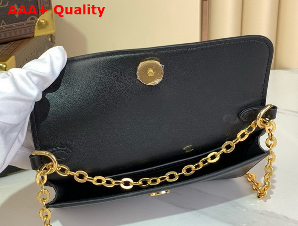 Louis Vuitton Wallet On Chain LV Bloom Black Calfskin Leather M14564 Replica