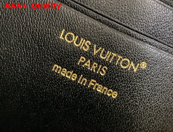 Louis Vuitton Wallet On Chain LV Bloom Black Calfskin Leather M14564 Replica