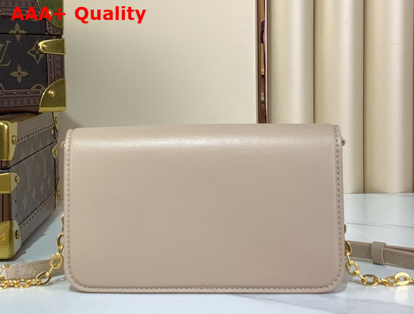 Louis Vuitton Wallet On Chain LV Bloom Sand Calfskin Leather M14581 Replica