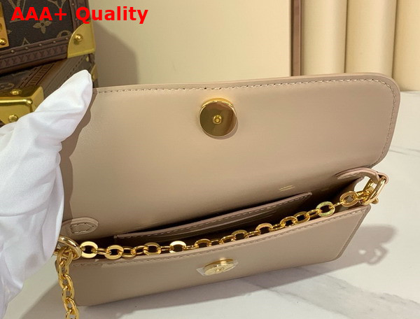 Louis Vuitton Wallet On Chain LV Bloom Sand Calfskin Leather M14581 Replica