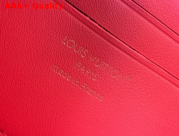 Louis Vuitton Wallet On Chain LV Bloom Sweet Coral Calfskin Leather M14548 Replica