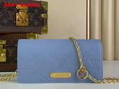 Louis Vuitton Wallet On Chain Lily Blue Hour Monogram Empreinte Leather M83233 Replica