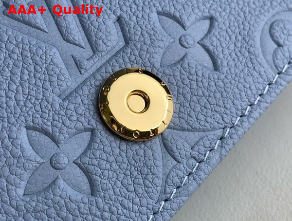 Louis Vuitton Wallet On Chain Lily Blue Hour Monogram Empreinte Leather M83233 Replica