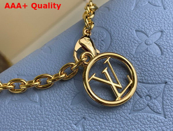 Louis Vuitton Wallet On Chain Lily Blue Hour Monogram Empreinte Leather M83233 Replica