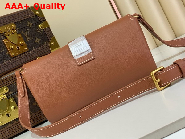 Louis Vuitton Wallet On Chain Low Key Cognac Brown Calfskin Leather M12147 Replica