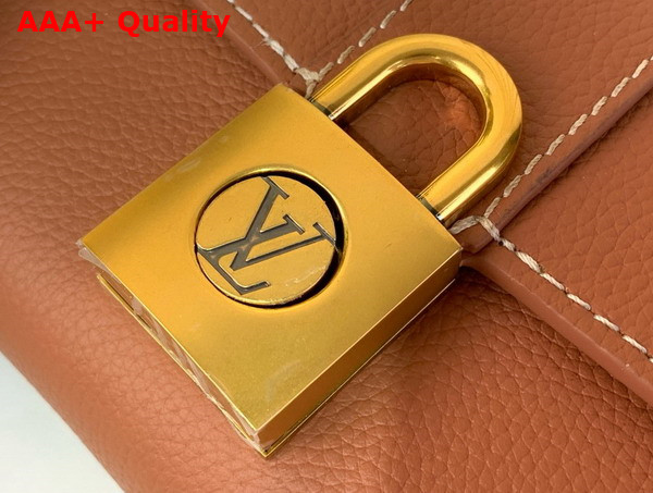 Louis Vuitton Wallet On Chain Low Key Cognac Brown Calfskin Leather M12147 Replica