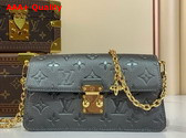 Louis Vuitton Wallet On Chain Metis Gun Metal Monogram Empreinte Leather M12761 Replica