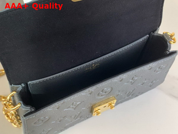 Louis Vuitton Wallet On Chain Metis Gun Metal Monogram Empreinte Leather M12761 Replica