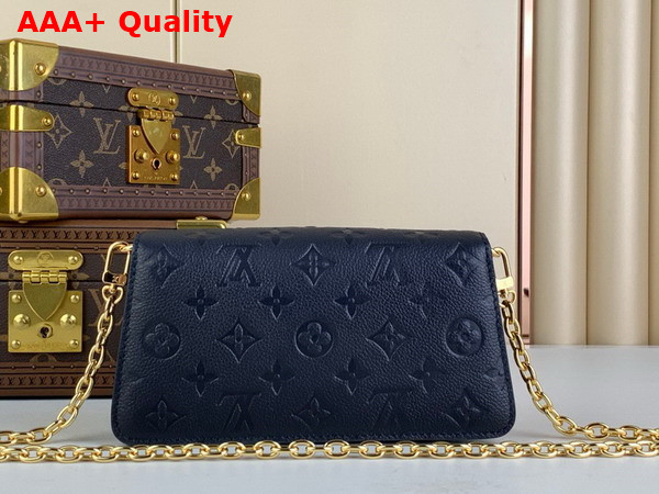 Louis Vuitton Wallet On Chain Metis Navy Blue Monogram Empreinte Leather M82671 Replica