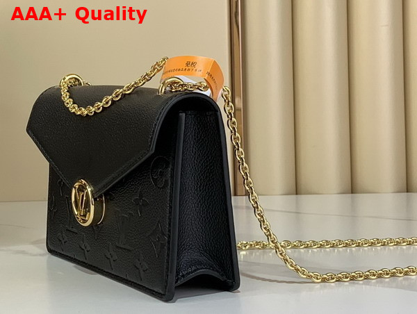 Louis Vuitton Wallet On Chain Rosy Black Monogram Empreinte Leather M13569 Replica