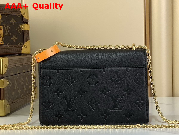 Louis Vuitton Wallet On Chain Rosy Black Monogram Empreinte Leather M13569 Replica