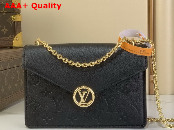 Louis Vuitton Wallet On Chain Rosy Black Monogram Empreinte Leather M13569 Replica