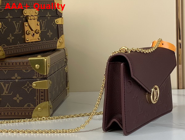 Louis Vuitton Wallet On Chain Rosy Grenat Monogram Empreinte Leather M25814 Replica