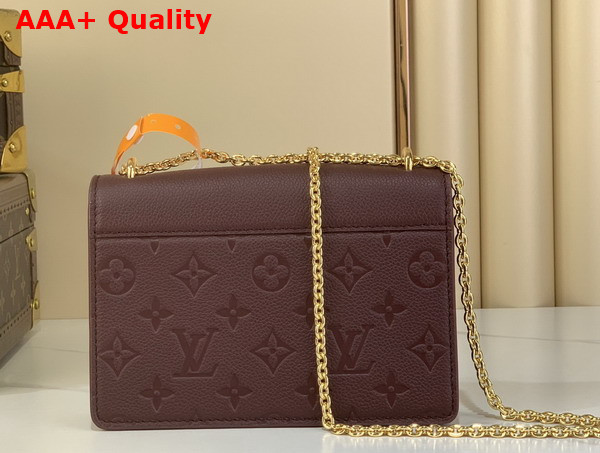 Louis Vuitton Wallet On Chain Rosy Grenat Monogram Empreinte Leather M25814 Replica