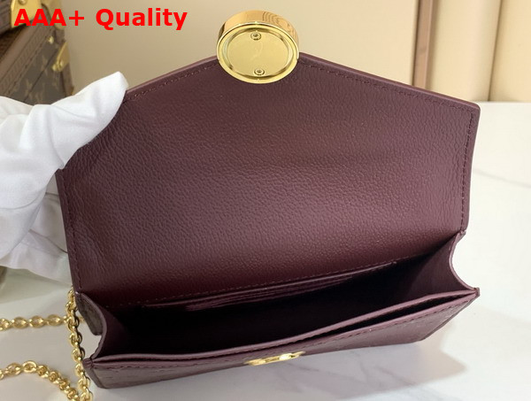 Louis Vuitton Wallet On Chain Rosy Grenat Monogram Empreinte Leather M25814 Replica