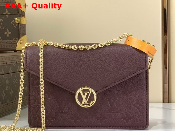 Louis Vuitton Wallet On Chain Rosy Grenat Monogram Empreinte Leather M25814 Replica