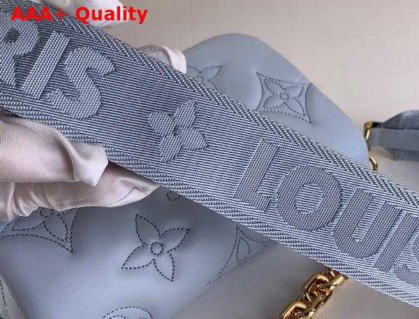 Louis Vuitton Wallet On Strap Bubblegram Leather Bleu Glacier M81399 Replica