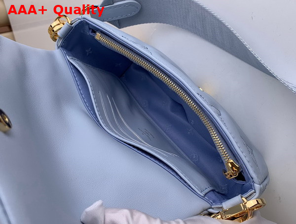Louis Vuitton Wallet On Strap Bubblegram Leather Bleu Glacier M81399 Replica
