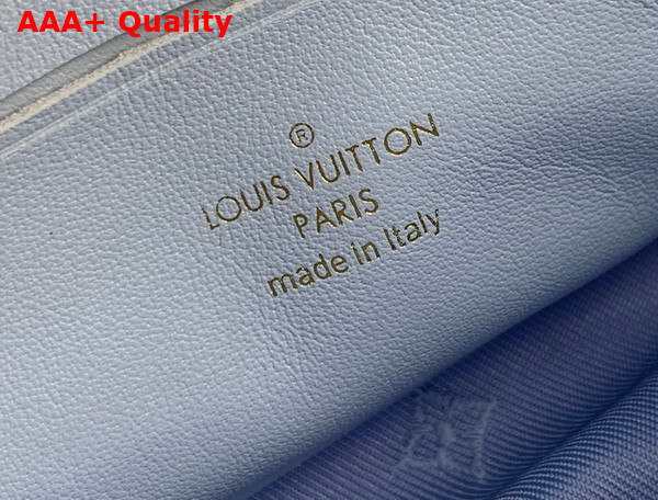 Louis Vuitton Wallet On Strap Bubblegram Leather Bleu Glacier M81399 Replica