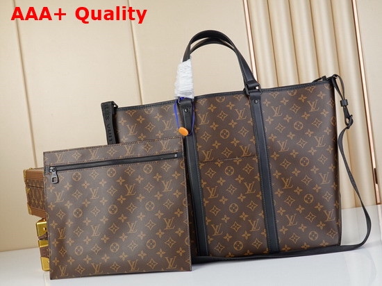 Louis Vuitton Week End Tote GM Monogram Macassar Coated Canvas M45733 Replica
