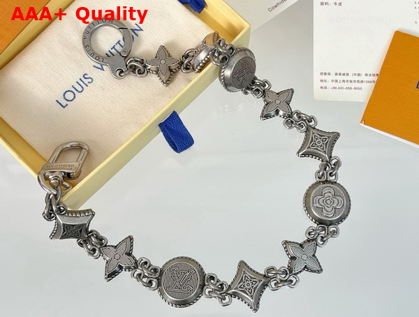 Louis Vuitton Western Chain Belt and Bag Charm in Aged Silver Color M02031 Replica
