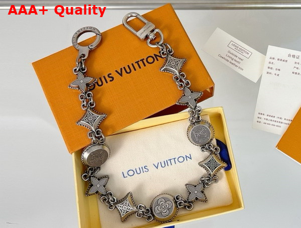 Louis Vuitton Western Chain Belt and Bag Charm in Aged Silver Color M02031 Replica
