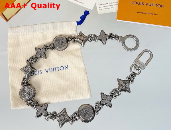 Louis Vuitton Western Chain Belt and Bag Charm in Aged Silver Color M02031 Replica
