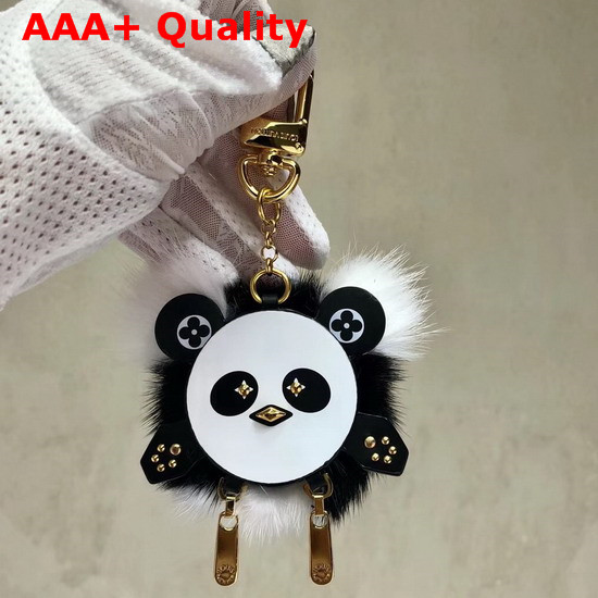 Louis Vuitton Wild Puppet Bag Charm and Key Holder Natural Mink Fur M63094 Replica