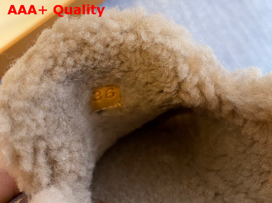 Louis Vuitton Winter Flat Loafer in Dark Brown Monogram Suede Calf Leather and Shearling Replica