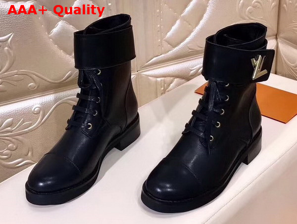 Louis Vuitton Wonderland Flat Ranger Black Calf Leather Replica
