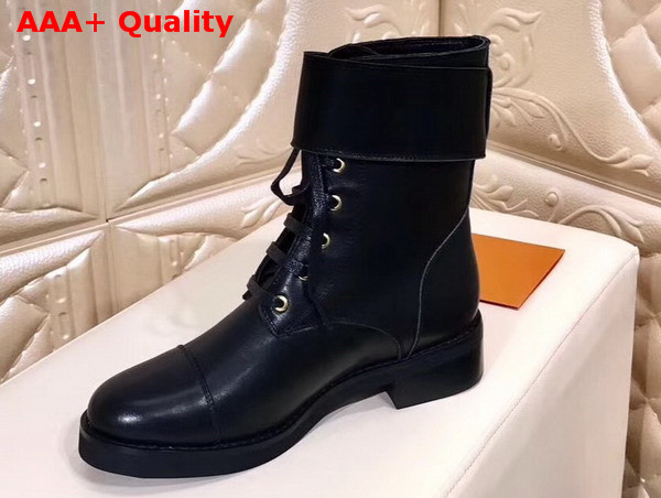 Louis Vuitton Wonderland Flat Ranger Black Calf Leather Replica