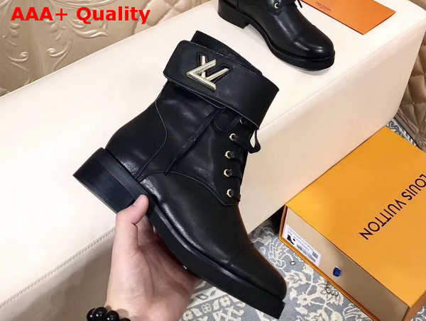 Louis Vuitton Wonderland Flat Ranger Black Calf Leather Replica