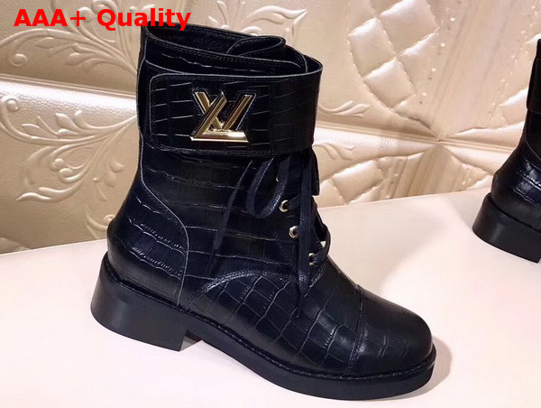 Louis Vuitton Wonderland Ranger Black Crocodile Embossed Calf Leather Replica