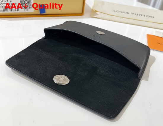 Louis Vuitton Woody Glasses Case Monogram Eclipse Canvas and Calf Leather GI0296 Replica