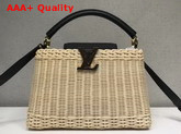 Louis Vuitton Woven Capucines PM Wicker and Calf Leather Replica