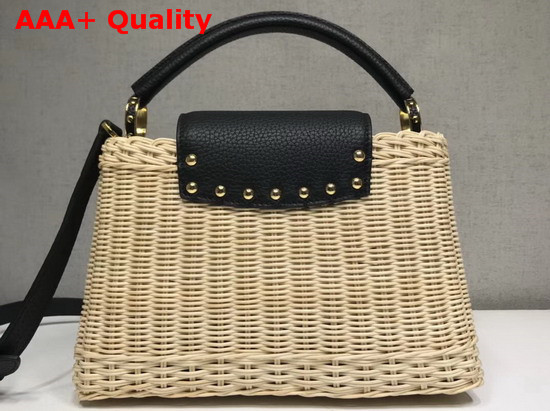 Louis Vuitton Woven Capucines PM Wicker and Calf Leather Replica