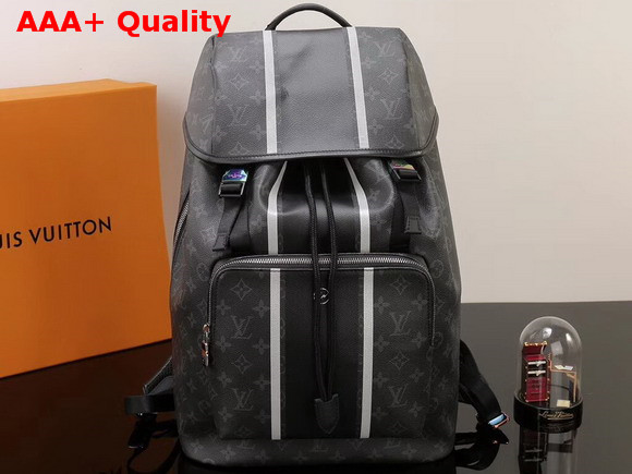 Louis Vuitton Zack Backpack Monogram Eclipse Coated Canvas with Graphic Replica