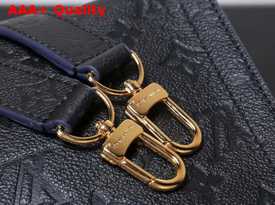 Louis Vuitton Zipped Handbag PM Monogram Empreinte Black M54196 Replica