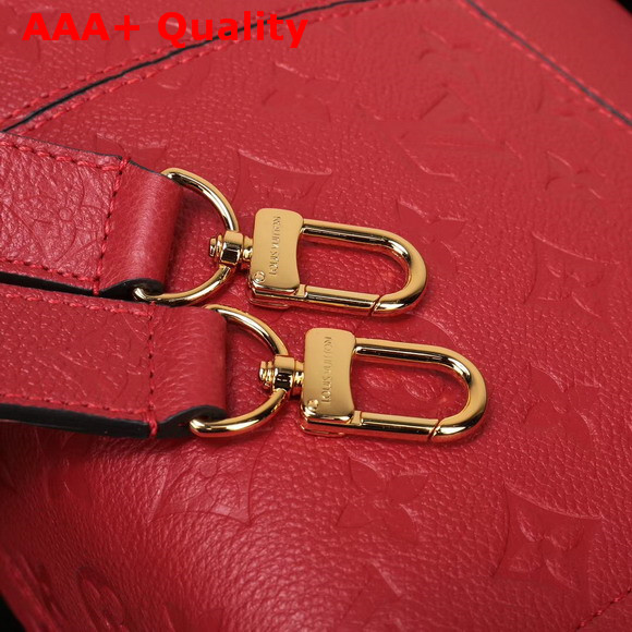 Louis Vuitton Zipped Handbag PM Monogram Empreinte Cowhide Cherry M54193 Replica