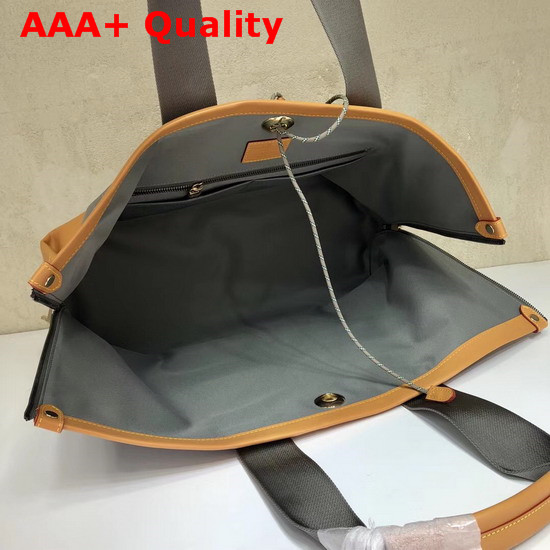 Louis Vuitton Zipped Shopping Tote Monogram Titanium Coated Canvas Replica