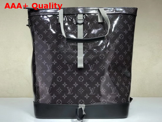 Louis Vuitton Zipped Tote Dark Grey Monogram Glaze Coated Canvas Replica