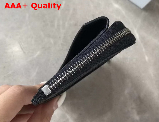 Louis Vuitton Zippy Coin Card Holder in Monogram Eclipse Canvas and Black Taiga Leather Replica