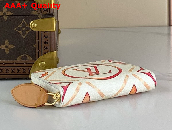 Louis Vuitton Zippy Coin Purse Coral Monogram Tiles Coated Canvas M83658 Replica