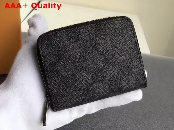 Louis Vuitton Zippy Coin Purse Damier Graphite Canvas Replica