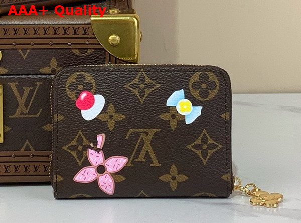 Louis Vuitton Zippy Coin Purse Monogram Candy Red from the Candy Factory Capsule M12210 Replica